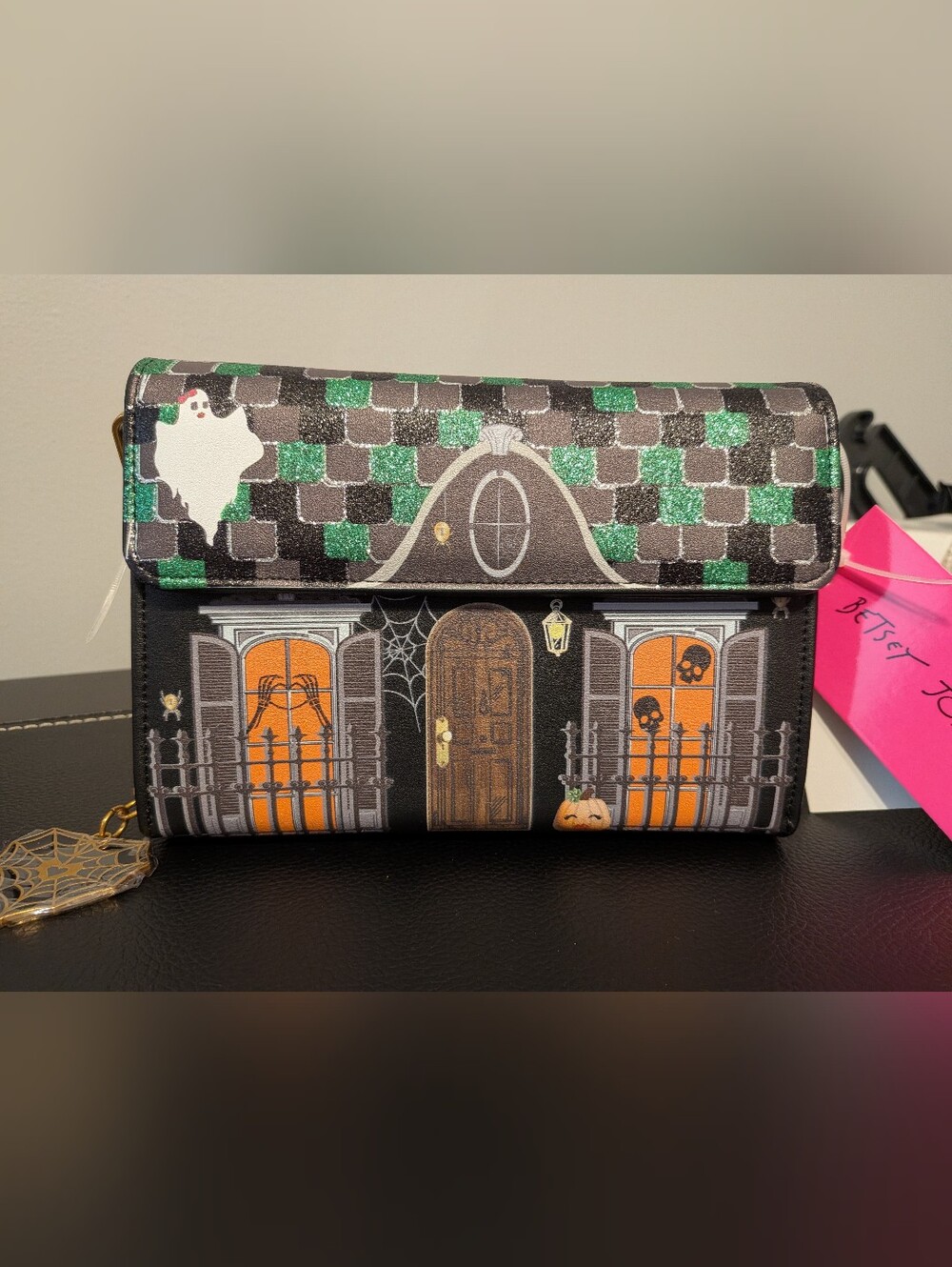 Betsey Johnson "Forever Home" Haunted House Crossbody Bag